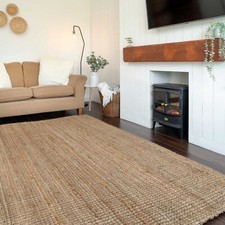 Boucle Jute Natural Jute Rug for Living Room Large Small Sizes High Quality Mat