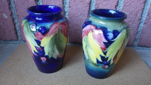 Antique pair moorcroft art - of,