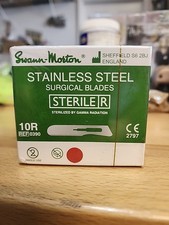 Swann-Morton 10R Surgical Blades 100-pack Stainless Steel Blade 0390 Exp9/28