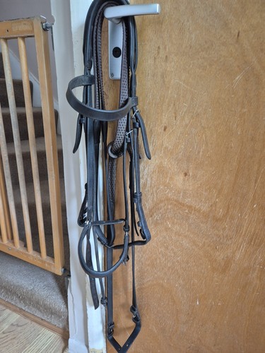 Cob size brown leather - brown, bridle