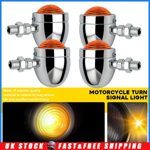 Chrome motorcycle indicator - chrome,