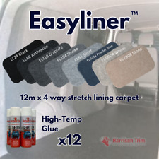 12M EASYLINER (STRETCHY) VAN LINING CARPET +GLUE MOTORHOME BOAT CAMPERVAN DUCATO