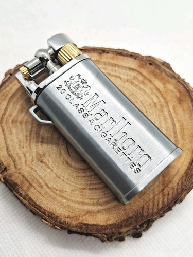 Silver tone marlboro cigarette - silver,
