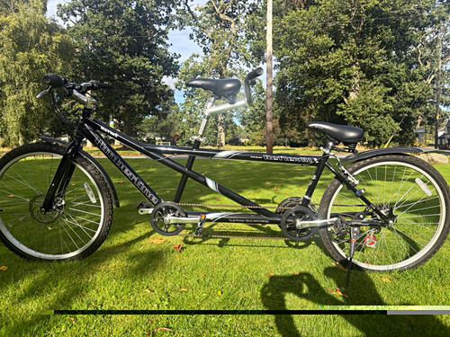 Tandem bike 26in - 26in, black/silver