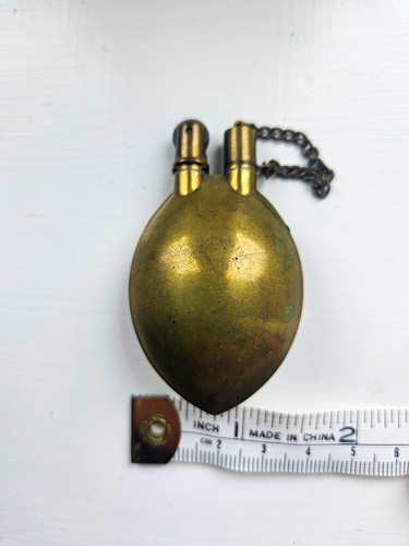 Vintage brass oval petrol - brass,