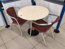   Round Cafe Dining Tables & 2