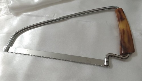 Vintage bone frozen meat saw - bone,