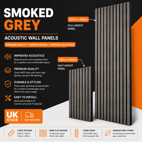 Smoked grey acoustic - acoustic, slat