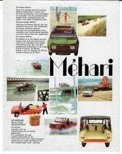 Citroen Mehari 602cc 1970-1971 Dutch Market Foldout Sales Brochure