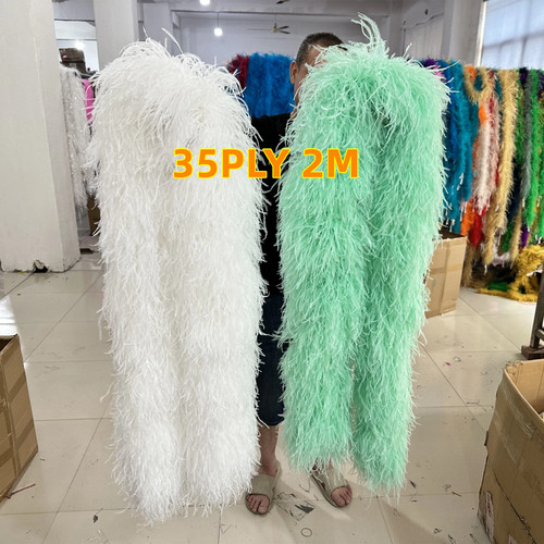 Ostrich feather boa - ostrich, thick