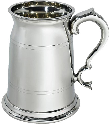 Pewter quart beer tankard - beer, 2