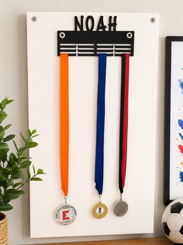 Personalised medal hanger - personalised,