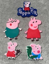 Peppa pig Family  Croc Shoe Charm Jibbitz X5 Charms