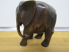 Large Carved Wooden Elephant 18cm 1.27kg