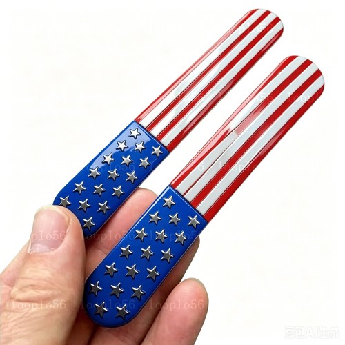 2pcs usa metal - metal, flag