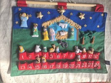 soft vintage Nativity Advent