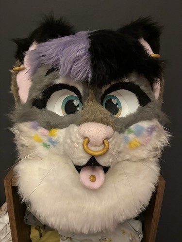 Bobcat fursuit head - fursuit,