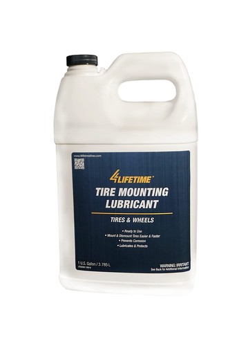 Tire mounting and rubber - tire,