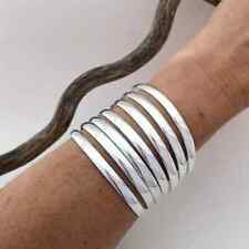 Set Of 7 Bangle Solid 925 Sterling Silver Beautiful Handmade Women Bangle, M704