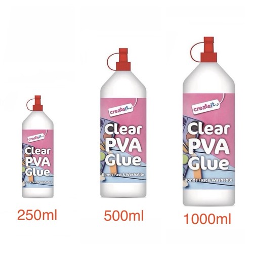 Pva glue bonds fast - bonds, clear