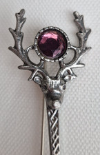 Scottish Stag Head Brooch with