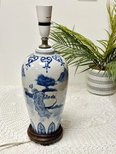 Vintage Hand Painted Blue And