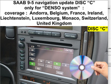 Saab 9-5 Sat Nav DVD Map