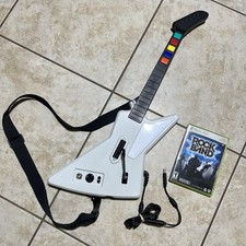 Xbox 360 Guitar Hero Xplorer w/ Strap, Breakaway, & Rock Band Game - Tested!