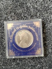 Queen Elizabeth II 2002 Golden Jubilee Commemorative Coin In Presentation Box