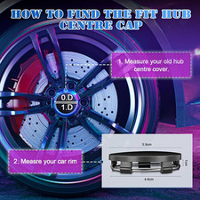 4Pcs Hub Centre Caps 60Mm