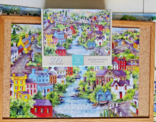 RARE Wh Smith Village Of Sneem Ireland 500 Pc Jigsaw Puzzle - 100% COMPLETE