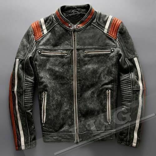 Men vintage motorcycle cafe - men's,