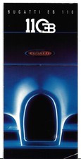 Bugatti EB 110 c1992 UK Market Foldout Sales Brochure Grand Tourisme Super Sport