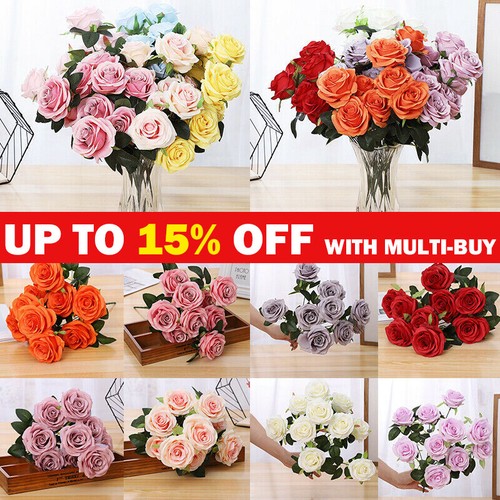 Heads silk rose - 10,