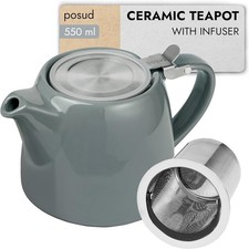 GREY Ceramic Teapot with