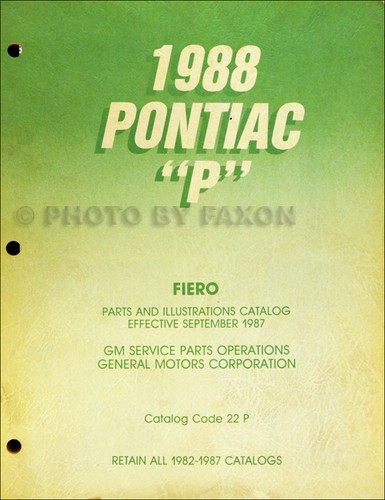 1988 only pontiac fiero - only, parts