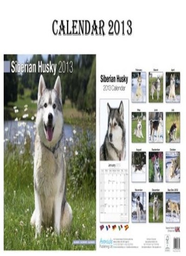 Siberian husky dogs calendar - husky,
