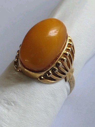Vintage rare amber - rare, ring