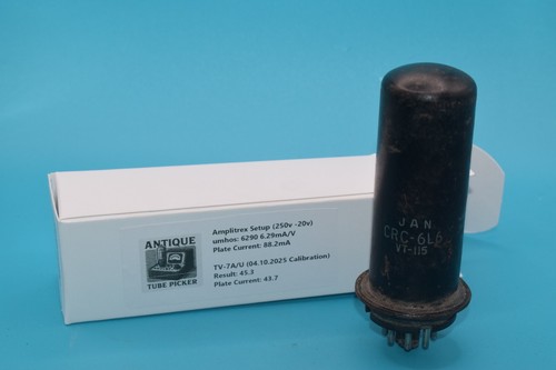Tube tester calibration - tube,