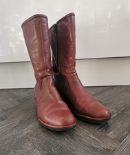 Fly London Boots Pama Bordeaux Size 6 Mid Calf