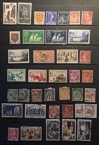 France stamp selection - france,