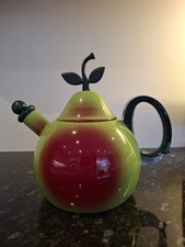 Vintage Copco Green Red Enamel