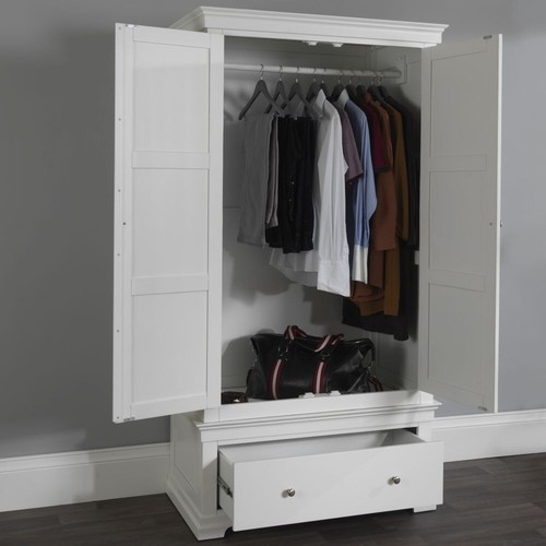 Double wardrobe with drawer - double,