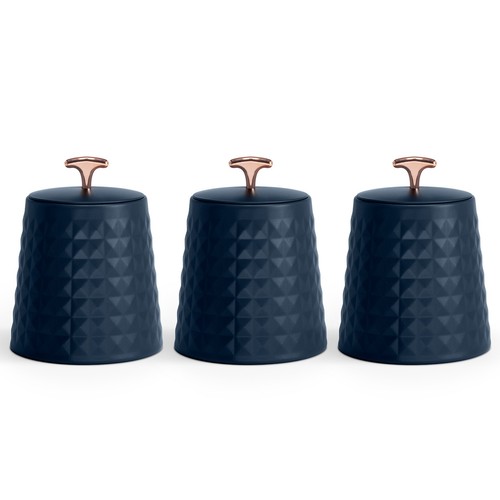 Tea coffee sugar canisters set - tea,