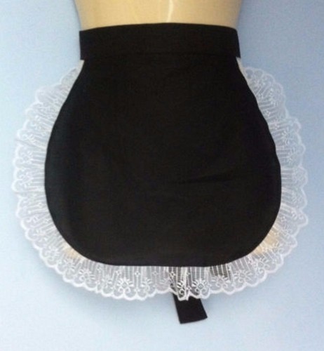 Black adult waist - black, pinny