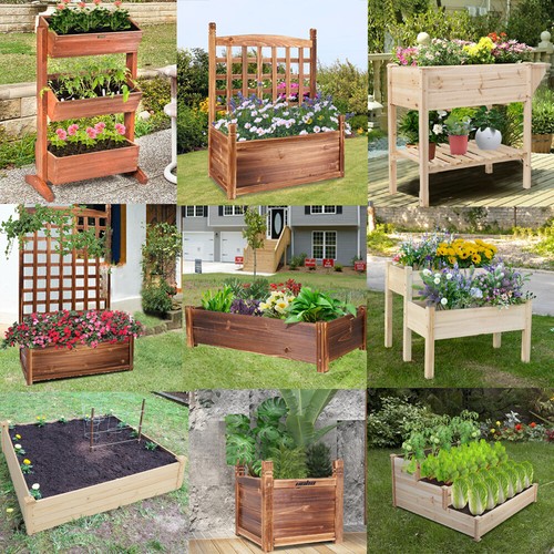 Square garden planter box - planter,