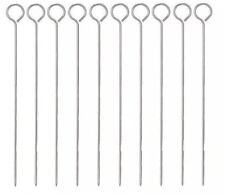 10 Kebab Skewers Steel Long