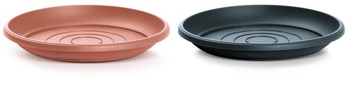 Round plastic water plant - water, pot