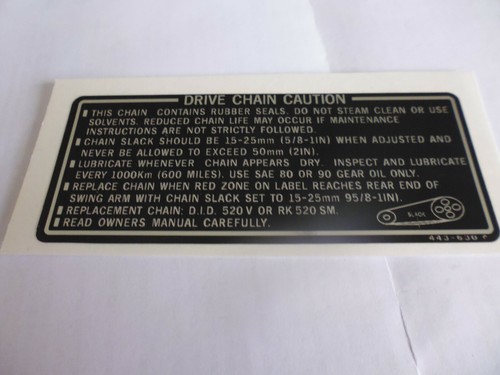 Honda cb250n drive chain - honda,