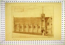 Old Antique Print 1894